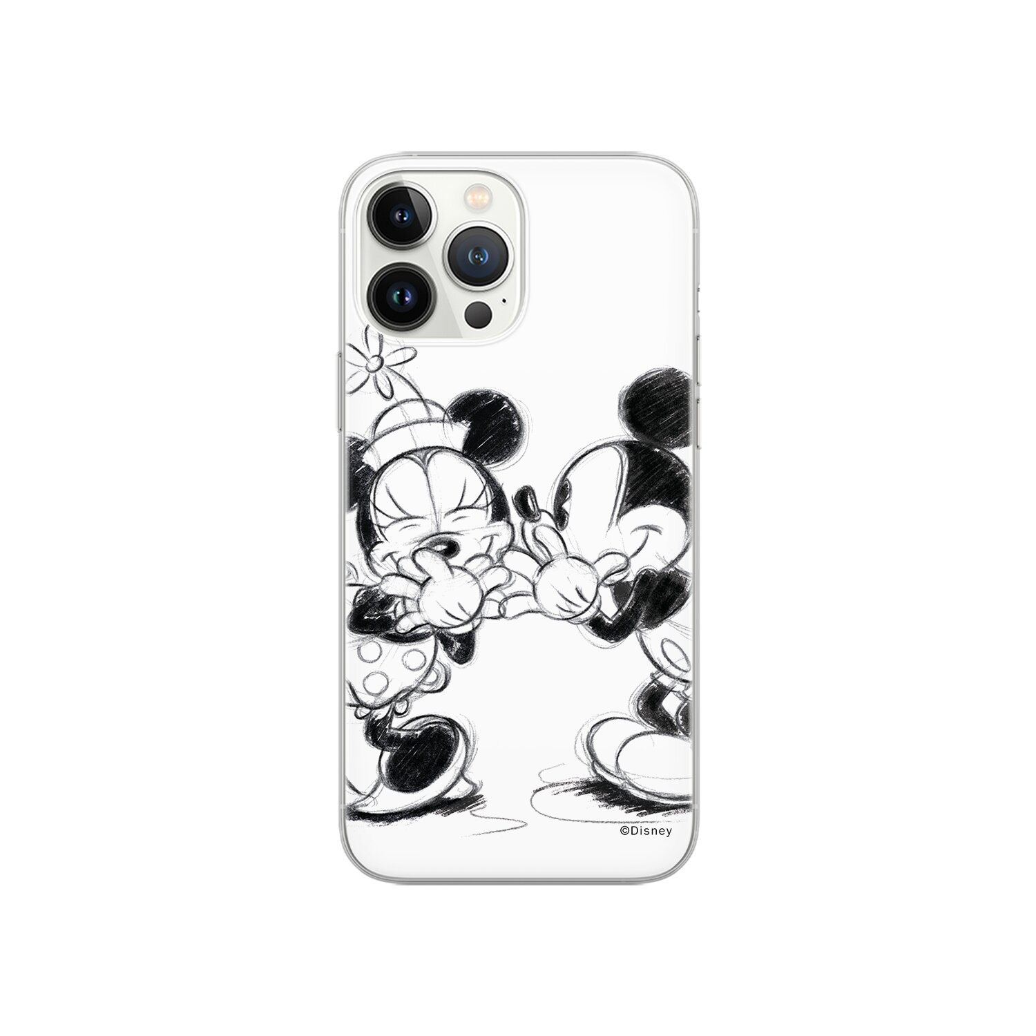 Full Pro, Mickey 010 Minnie iPhone 14 Print, Weiß DISNEY Backcover, & Apple,