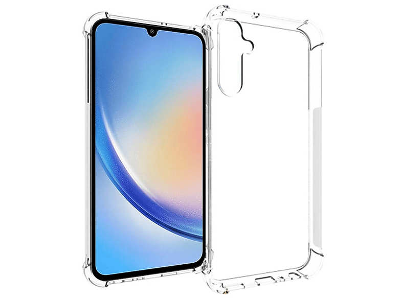 Galaxy Backcover, Samsung, Antishock Transparent Hülle, Ultra, COFI S24