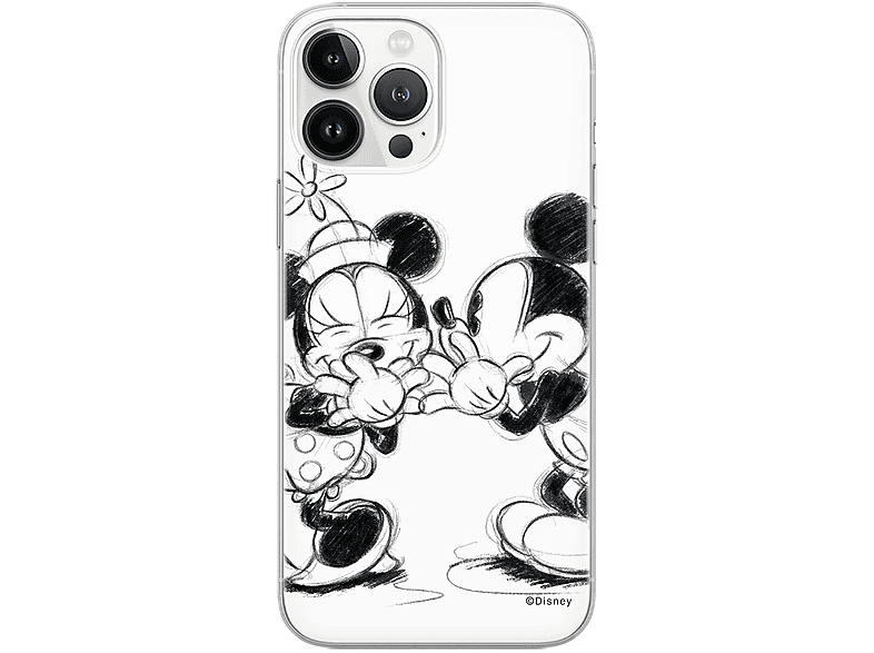 DISNEY Mickey & Minnie 010 Full Print, Backcover, Apple, iPhone 13 Pro Max, Weiß