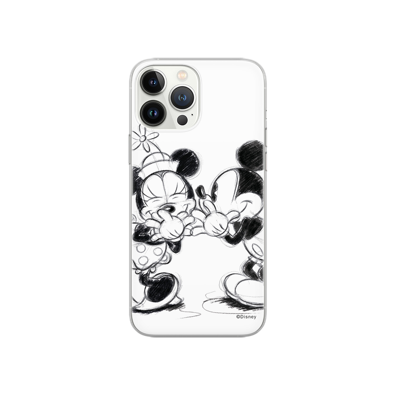 DISNEY Mickey Backcover, Print, & Minnie Samsung, Weiß 4G, Full 010 Galaxy M13