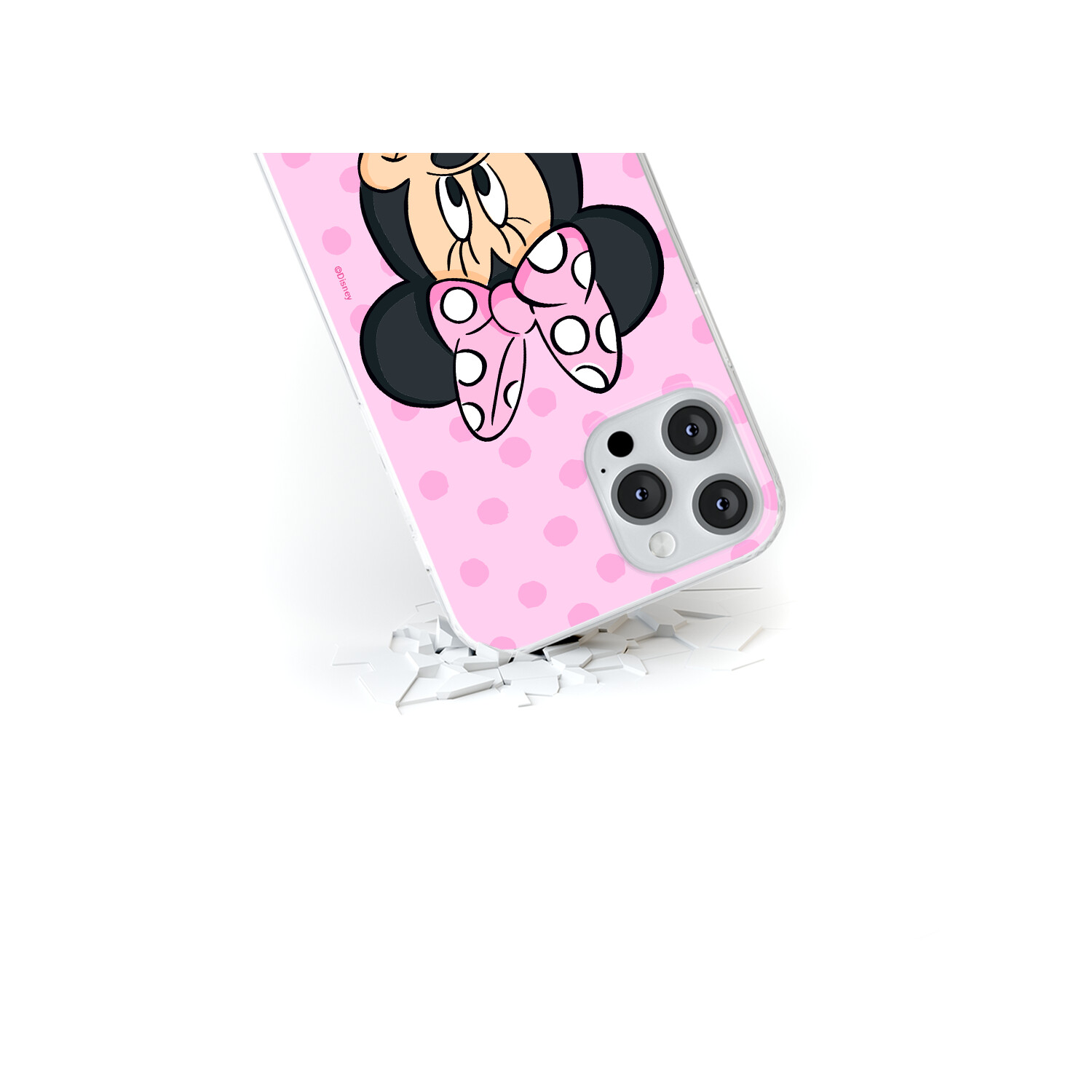 DISNEY Minnie 057 Pixel Print, Full Rosa Google, 7 Pro, Backcover