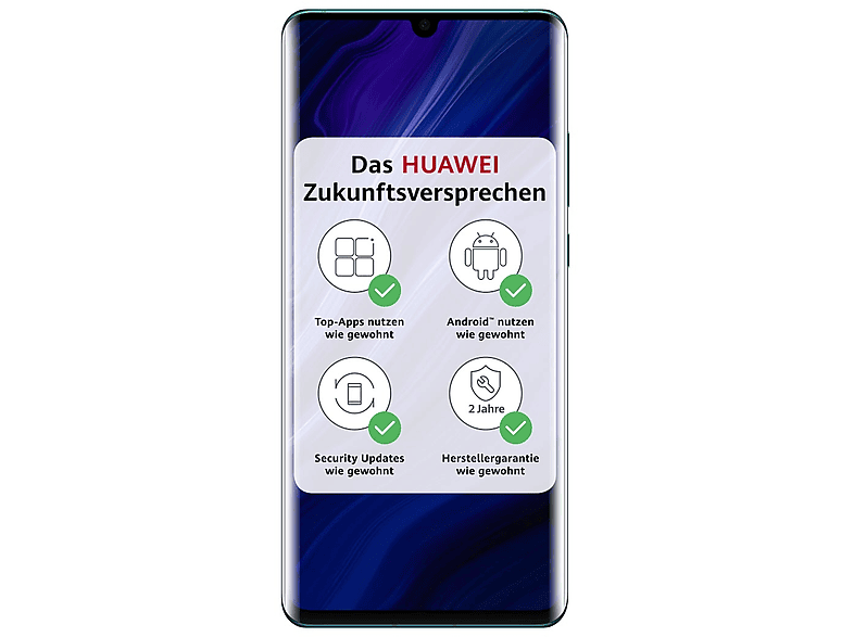 HUAWEI REFURBISHED (*) P30 Pro 256 DualSim Dual GB SIM New Edition türkis