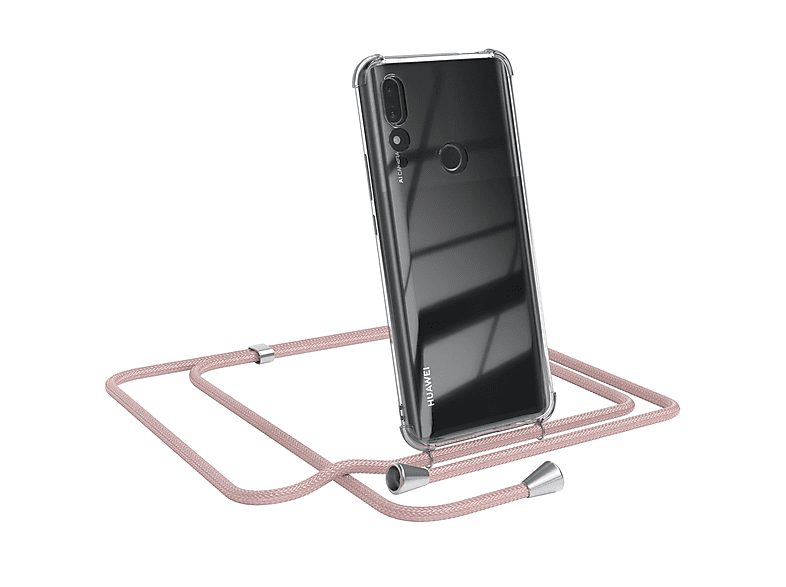 EAZY CASE Chain Z Huawei, Prime Smart normal, Y9 Silber / Clips / Umhängetasche, Rosé P (2019)