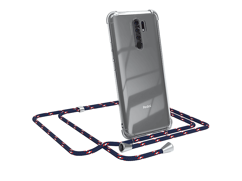 Umhängetasche, Redmi Silber Chain Xiaomi, Blau Clips Camouflage CASE / normal, Prime, EAZY 9 / 9 Redmi
