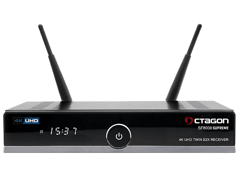 OCTAGON SF8008 Tuner, (PVR-Funktion, Twin Schwarz) Twin Sat-Receiver Supreme 256GB