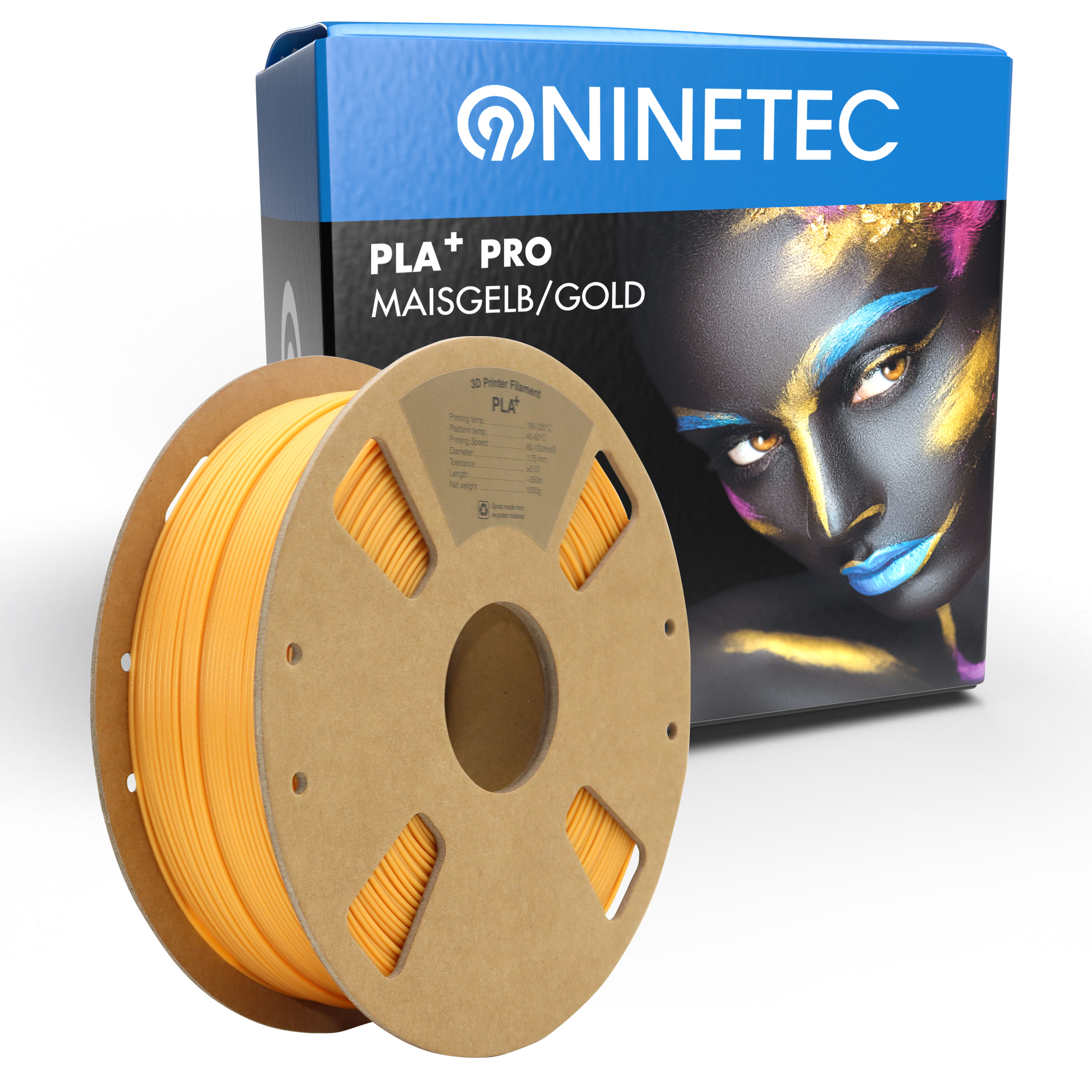 NINETEC PLA+ PRO Gold Filament