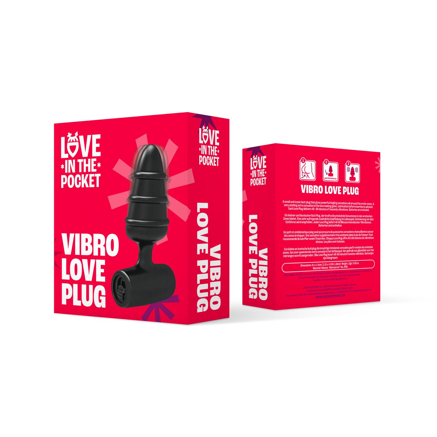 LOVE IN THE Love Vibrationsfunktion 2305 Analplug POCKET mit Analplug
