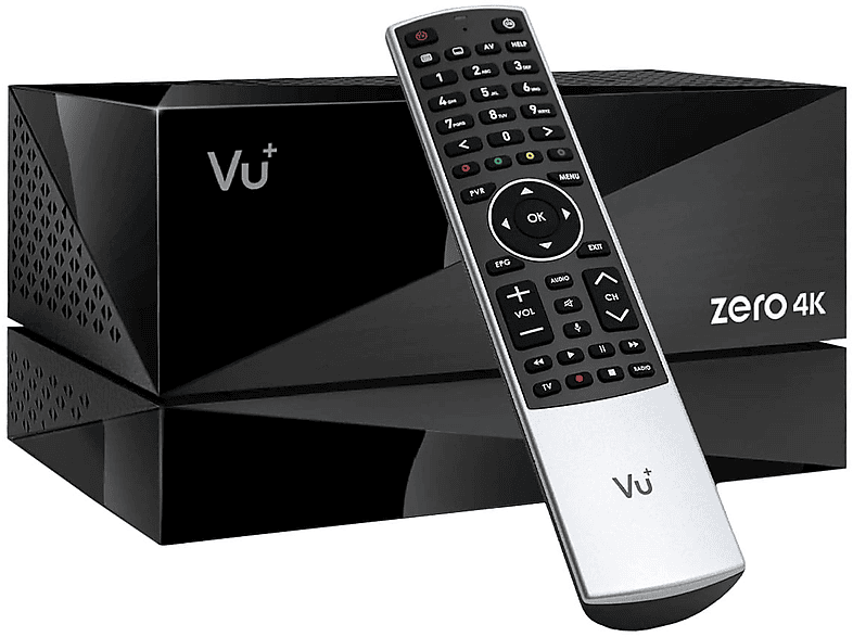 (PVR-Funktion, 4K inkl. 4K Receiver DVB-S2X VU+ 1TB PVR-Kit BT Zero MS Schwarz) Sat