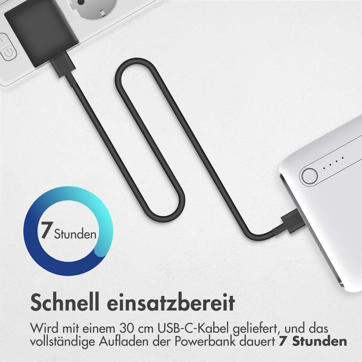 Weiß IMOSHION & Power Charge Powerbank 27000 Quick mAh Delivery