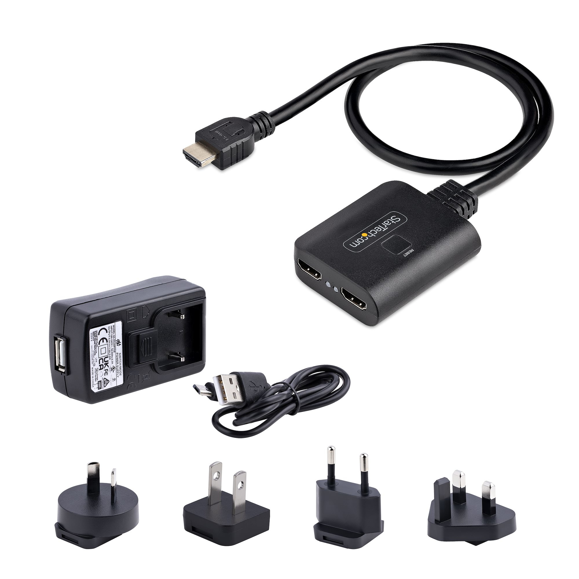 Cable HDMI - STARTECH.COM HDMI-SPLITTER-4K60UP, HDMI Estándar, 50 cm