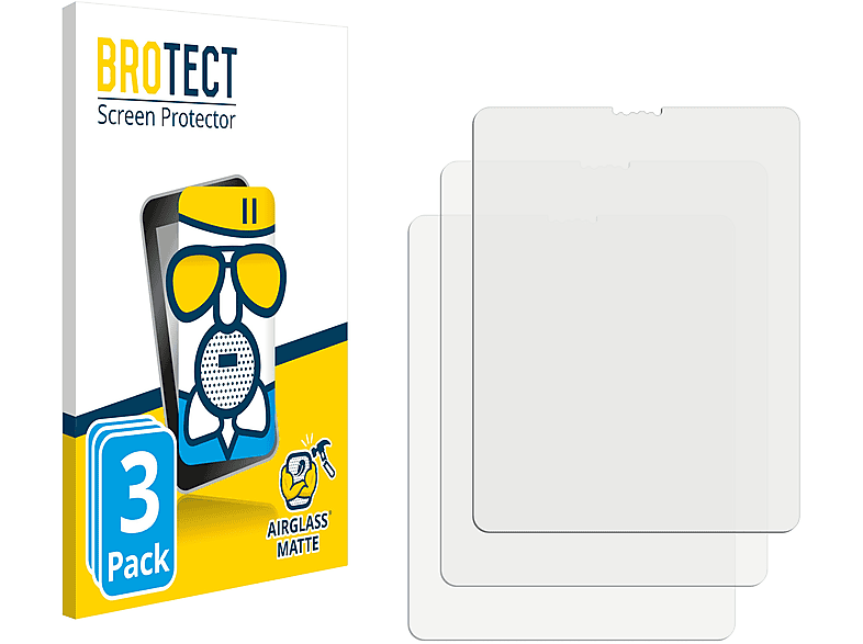 Gen.)) (5. WiFi Pro 3x matte 2021 Airglass Schutzfolie(für 12.9\