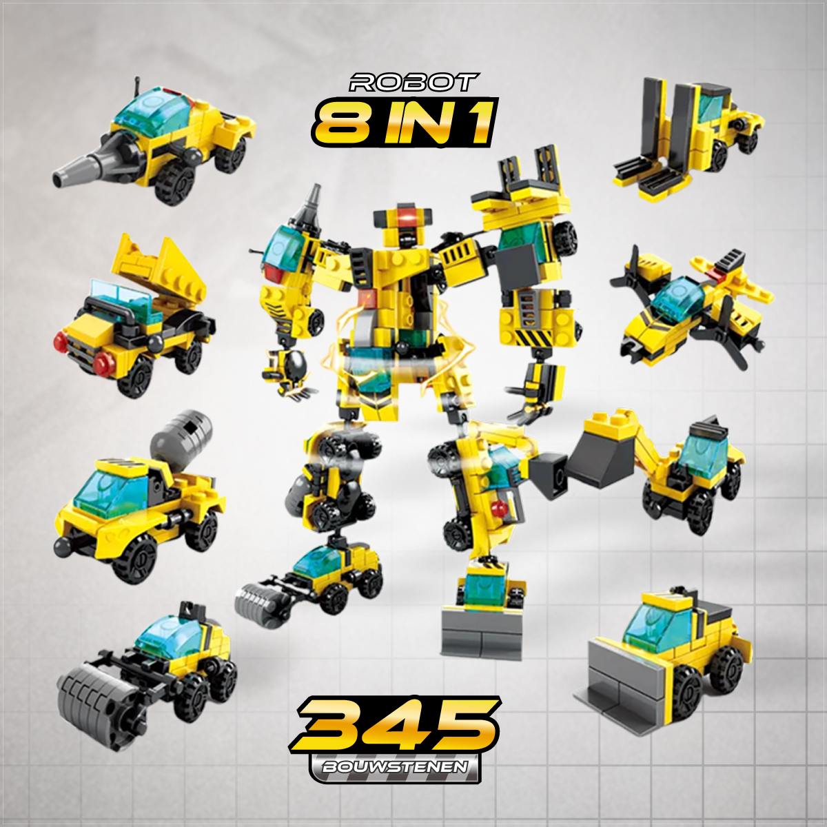 Transformers Bausteine Bausatz 346 QUCHIQ Roboter