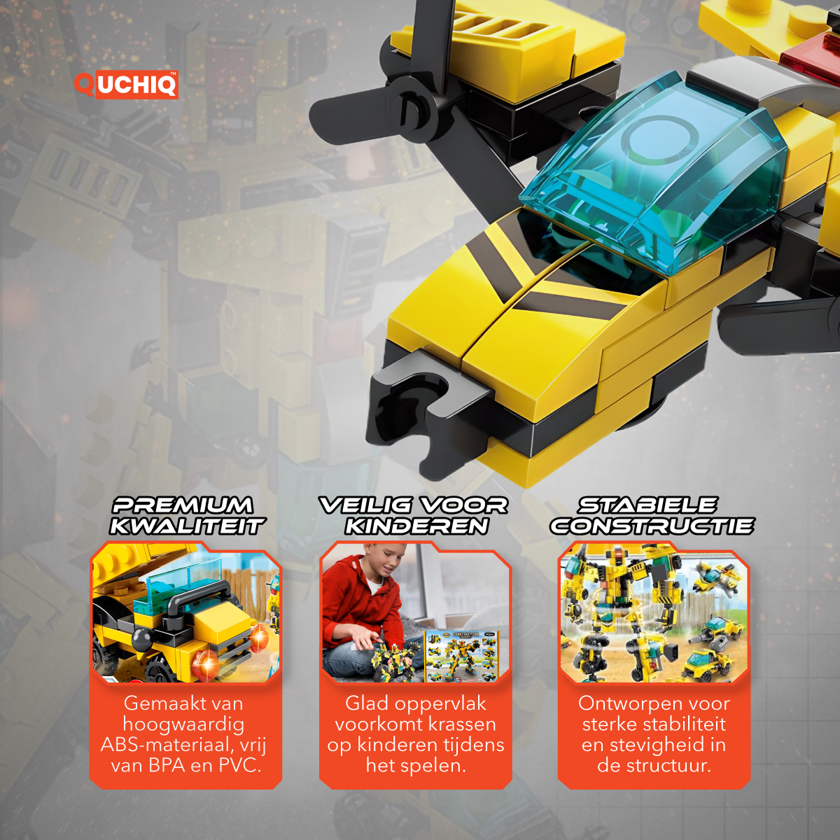 QUCHIQ Transformers Roboter 346 Bausteine Bausatz