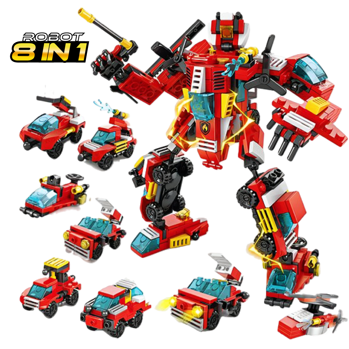 QUCHIQ Transformers Roboter 356 Bausatz Bausteine