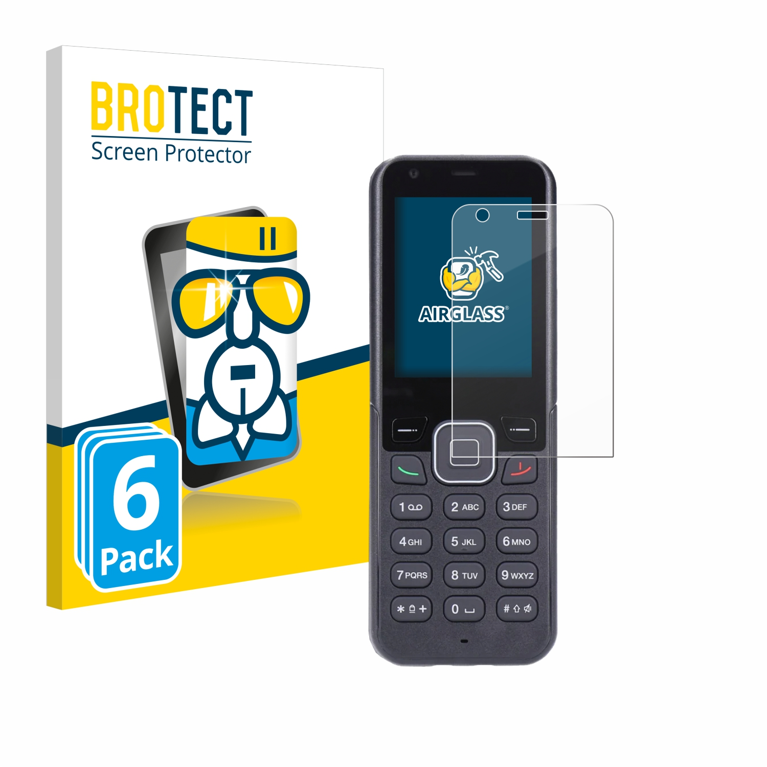 HomePhone Schutzfolie(für MobiWire 4G) BROTECT Airglass klare 6x