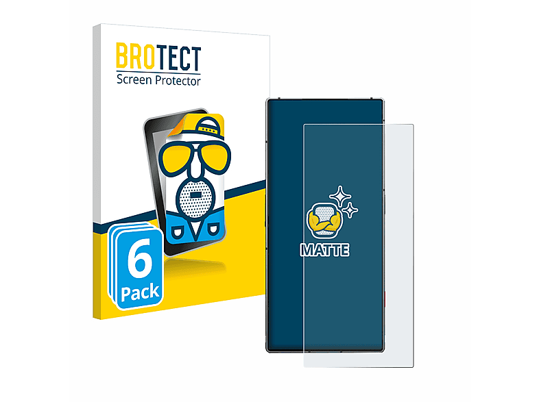 BROTECT 6x matte Schutzfolie(für ZTE Nubia Red Magic 8S Pro Plus) | Displayschutzfolien & Gläser