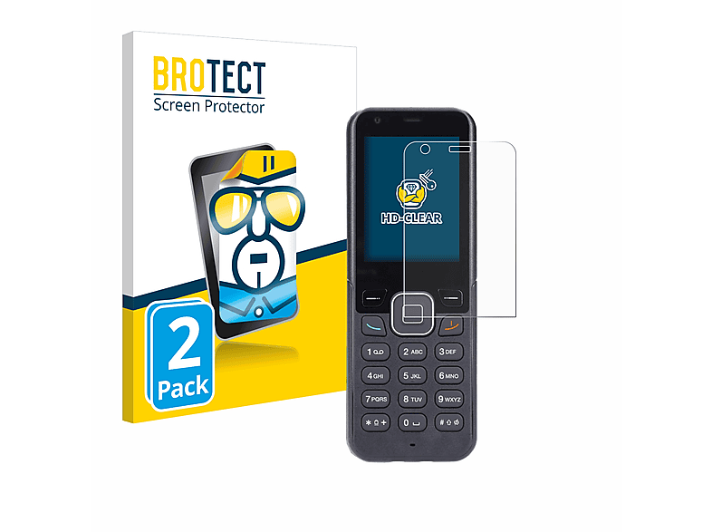 2x HomePhone klare MobiWire Schutzfolie(für 4G) BROTECT