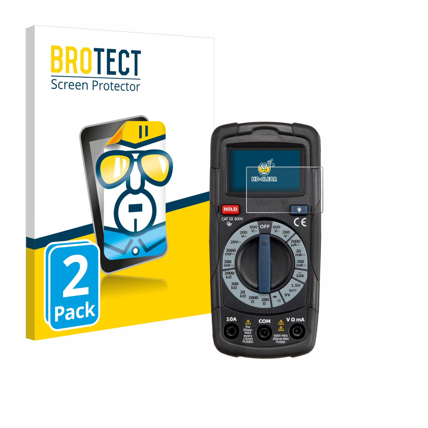 BROTECT 2x klare Schutzfolie(für ‎DT-912) AmazonCommercial