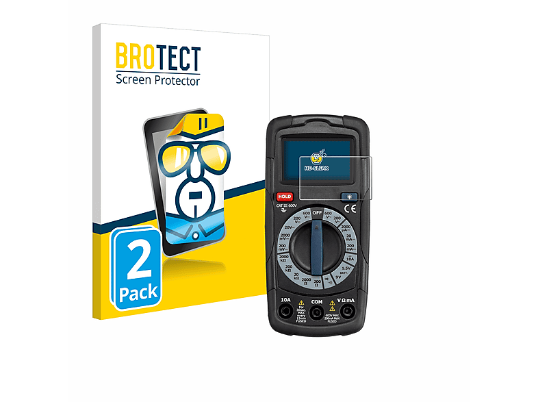 BROTECT 2x klare Schutzfolie(für AmazonCommercial ‎DT-912)