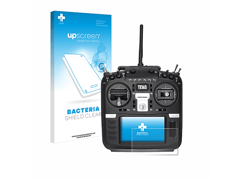 UPSCREEN antibakteriell klare Schutzfolie(für Radiomaster TX16S)