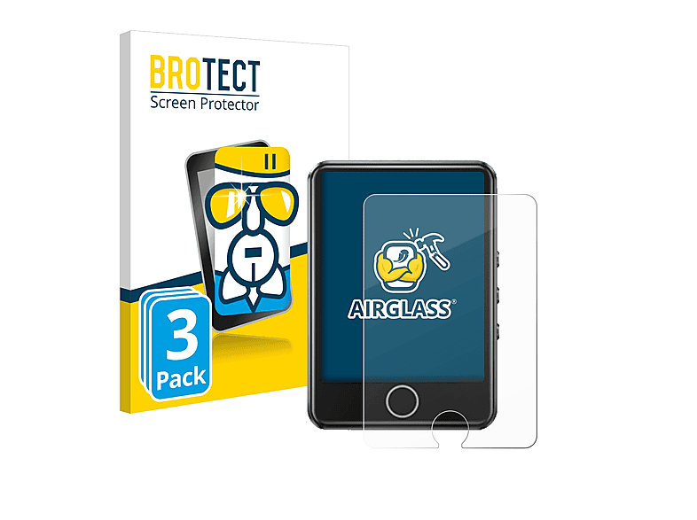 BROTECT AGPtek 3x klare Airglass Schutzfolie(für M1PL)