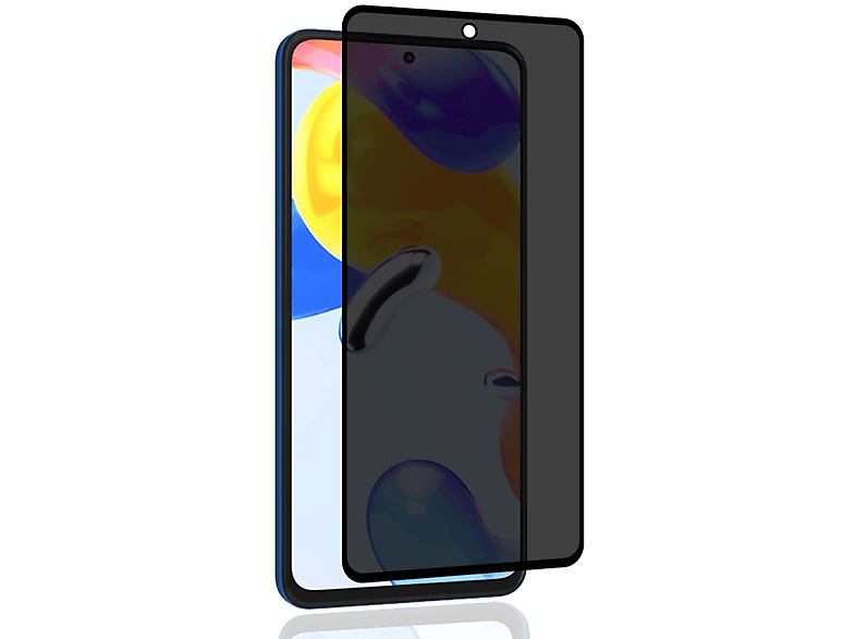 WIGENTO 1x Display Privacy Schutzglas(für X6) / Hart Pro Xiaomi H9 13 Note Glas Poco Redmi