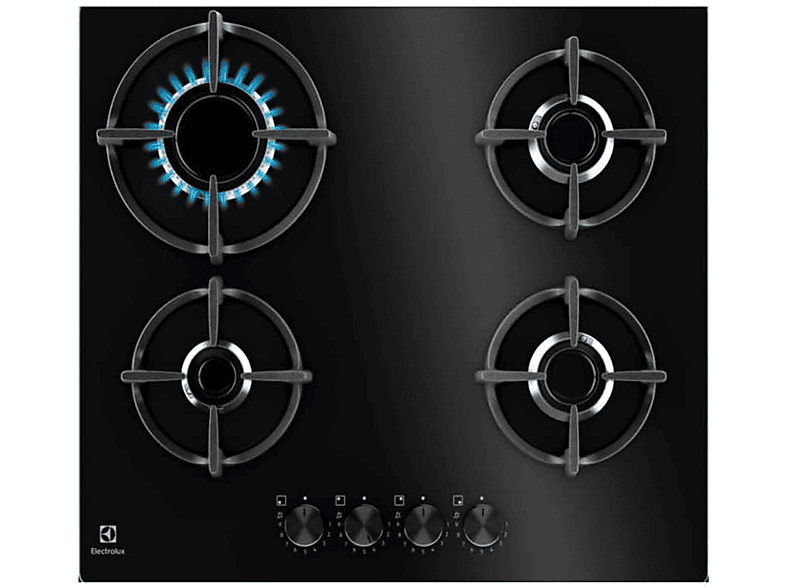 ELECTROLUX (59 breit, Gasherd cm EGG64272K 4 Kochfelder)