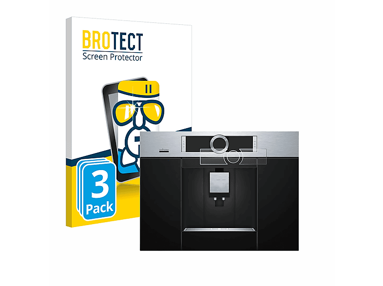BROTECT 3x Schutzfolie(für CTL636ES6) Airglass klare Bosch 8 Serie