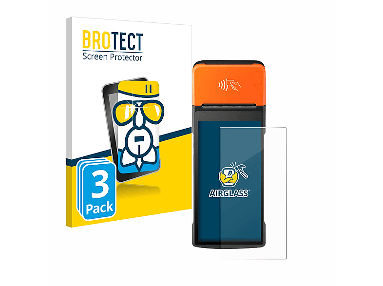 3x Pro) Sunmi BROTECT Airglass klare V2 Schutzfolie(für