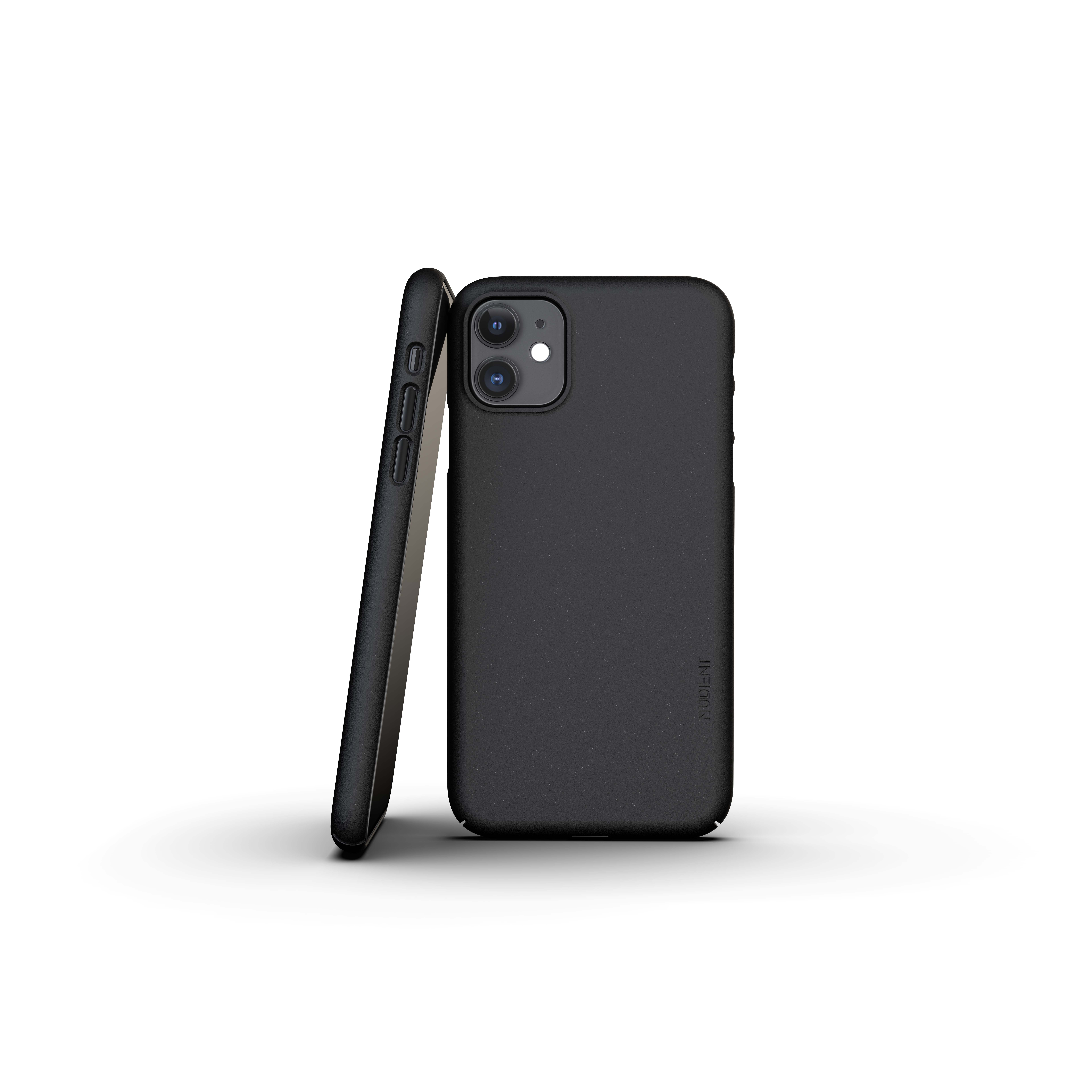 NUDIENT Thin APPLE, Case 11, V3, Backcover, BLACK IPHONE