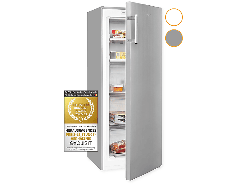 Congelatore GGV Exquisit GS231-NF-H-040C - 161 Litri No Frost Classe C - Foto 7