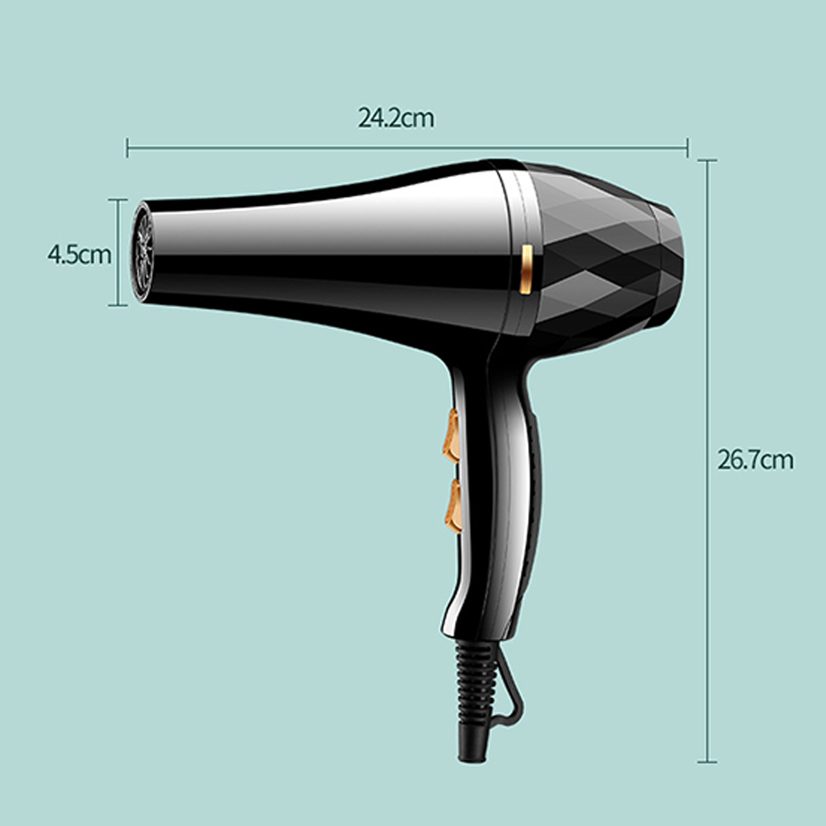 (2200 Haartrockner Profi grün Watt) Series PROSCENIC