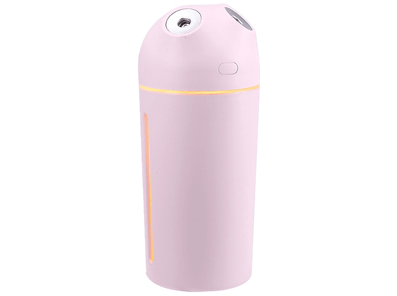 SHAOKE USB-Aroma-Diffuser mit 10 Luftbefeuchter (Raumgröße: Rosa Doppelnebelmodus 2200mAh Kapazität m²) 470ml und Nachtlicht