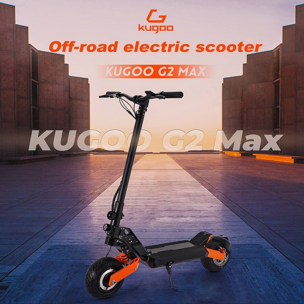 (10 Zoll, E-Roller G2 Schwarz) MAX KUGOO