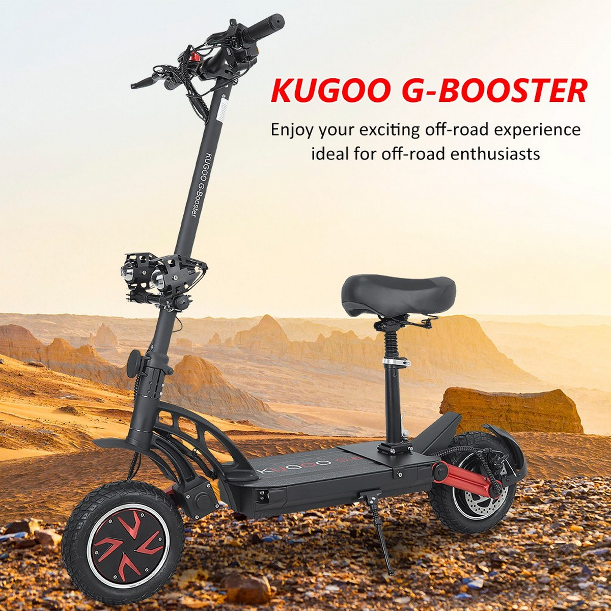 KUGOO (10 E-Roller G-Booster Schwarz) Zoll,