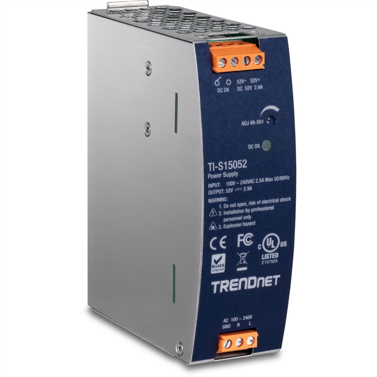 TRENDNET TI-S15052 DIN-Rail Power Supply Netzteil