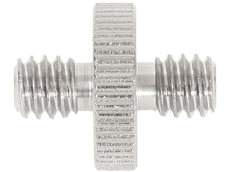 AYEX Adapter-Schraube mit 1/4 Zoll Zoll auf Zoll, 1/4 1/4 auf Außengewinde, Adapter-Schraube Zoll 1/4 Silber