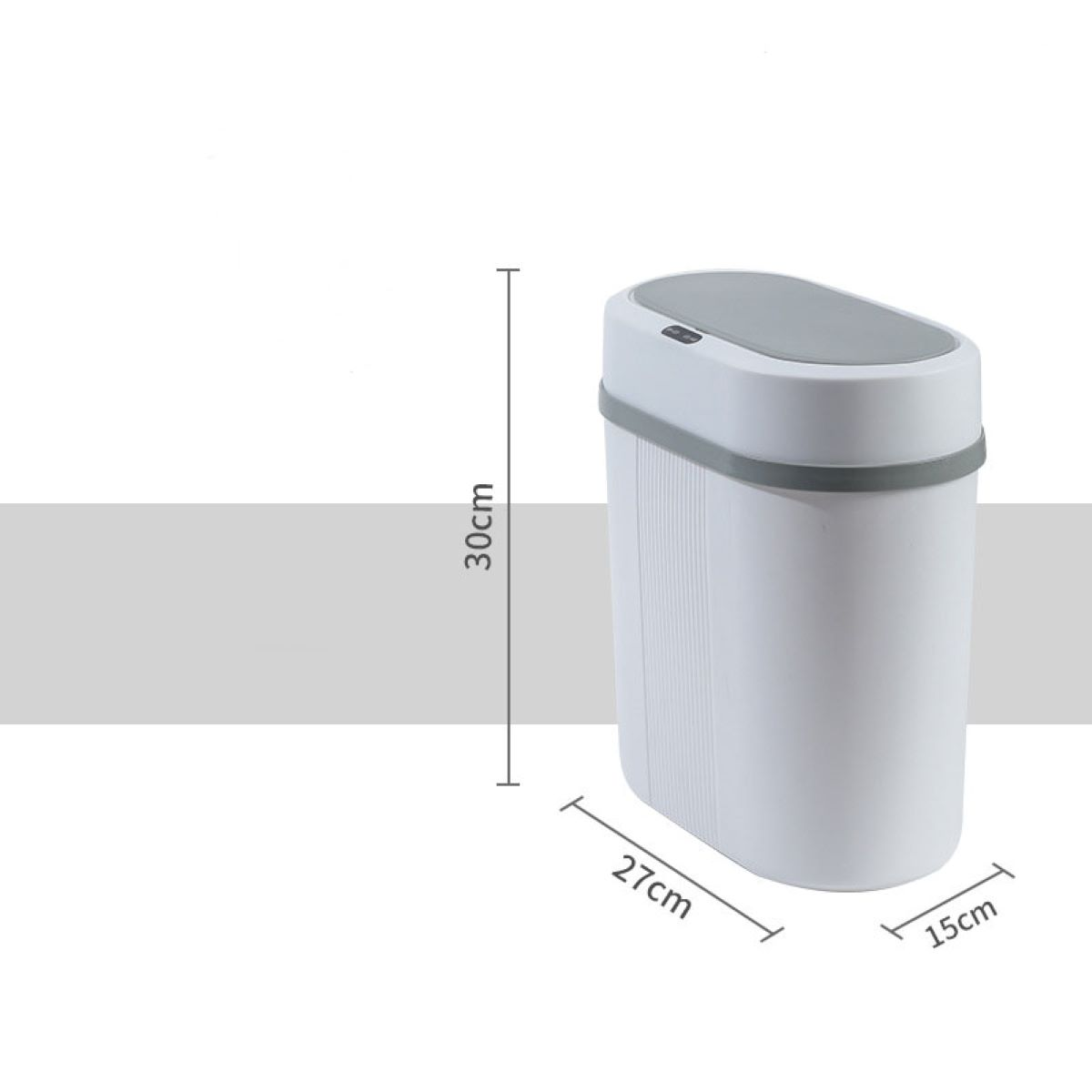 LACAMAX Intelligenter Mülleimer, Deckel Feuchtigkeitsbeständig Wasserdicht Sensoröffnung, mit und Sensormülleimer