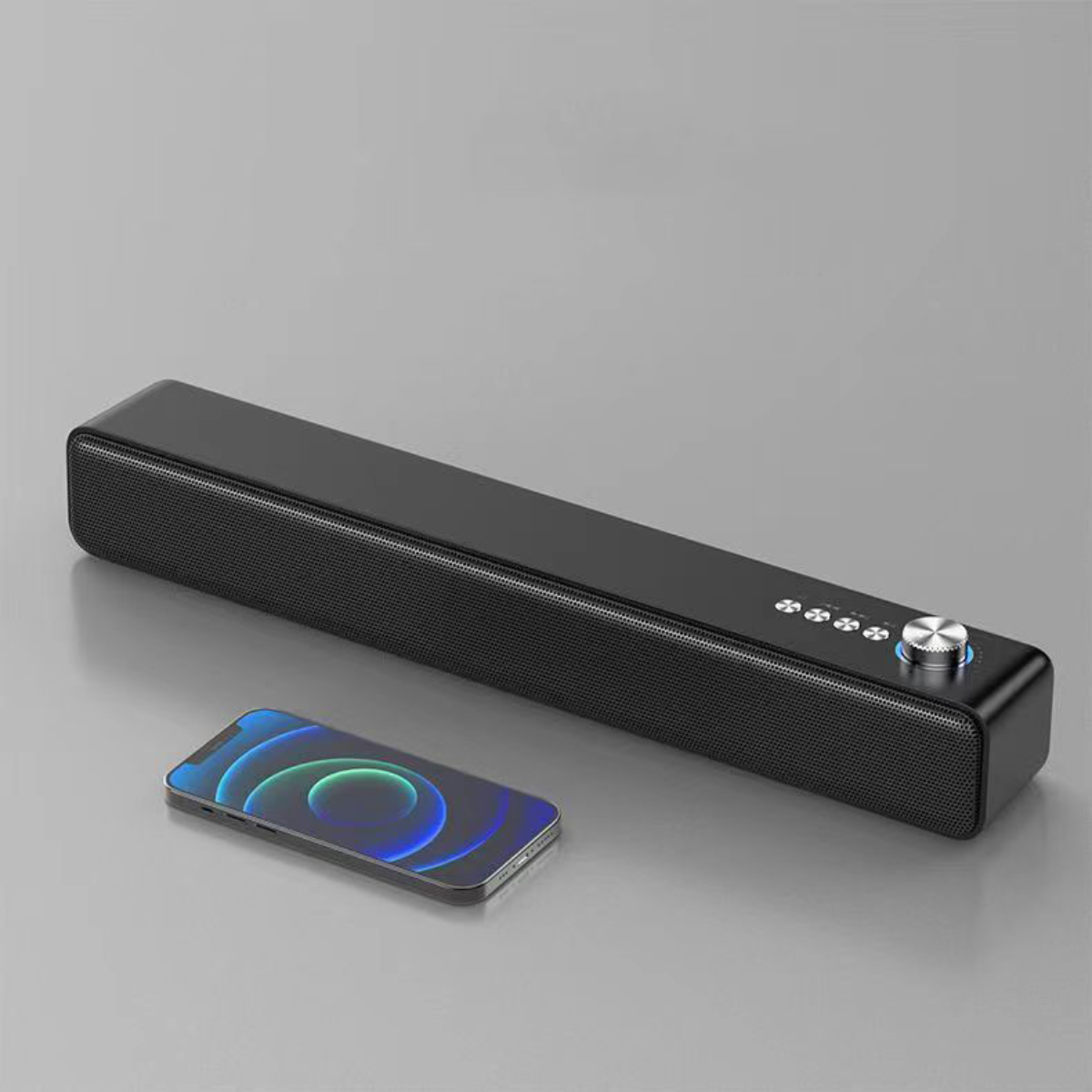 ENBAOXIN Lautes Bluetooth-Stereo, Echolautsprecher-Technologie, Bluetooth-Lautsprecher, Kabelnetz Bluetooth oder Schwarz