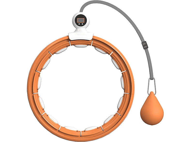 ATHLER Emu 30 | Cerceau De Fitness Intelligent Hula Hoop | Boule De Gravitation Poids | Compteur Intelligent | Picots | Largeur Réglable | Massage à 360 Degrés