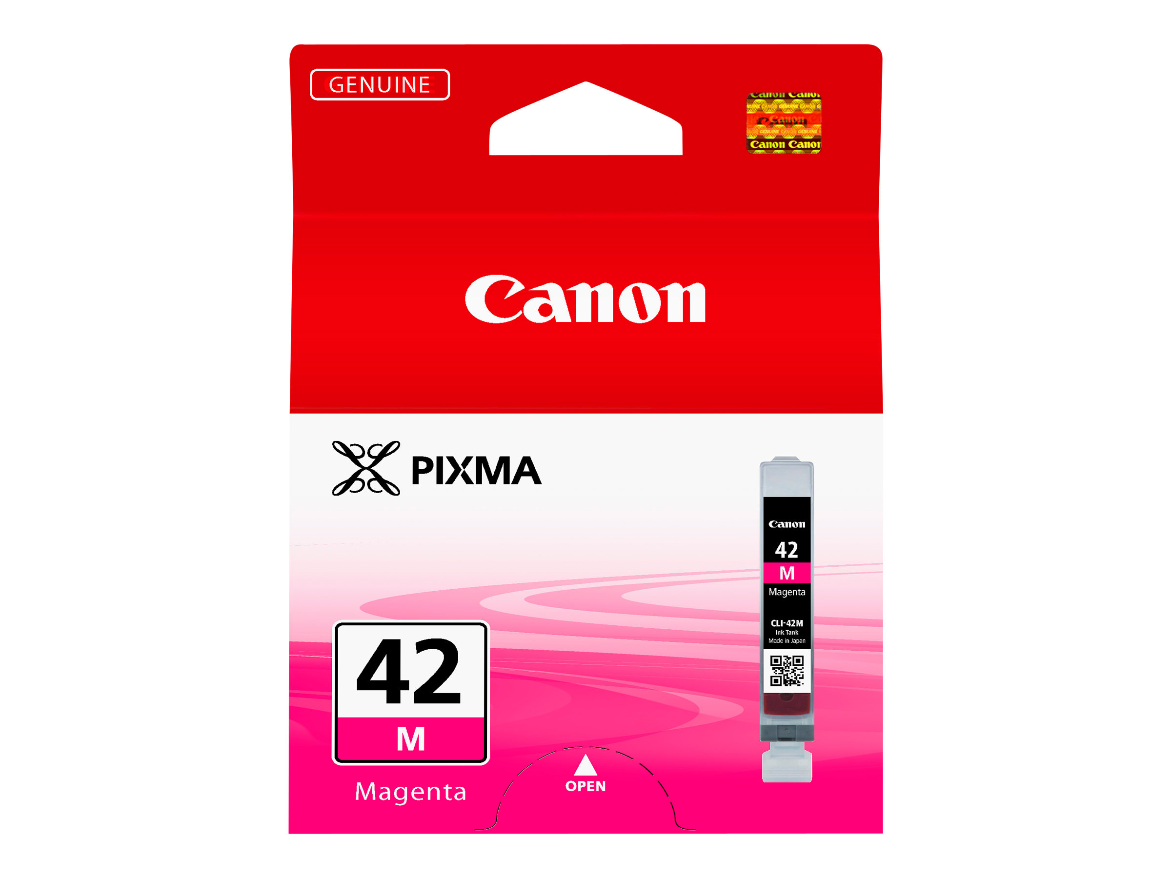 Verpakking van magenta Canon Pixma 42M inktcartridge.