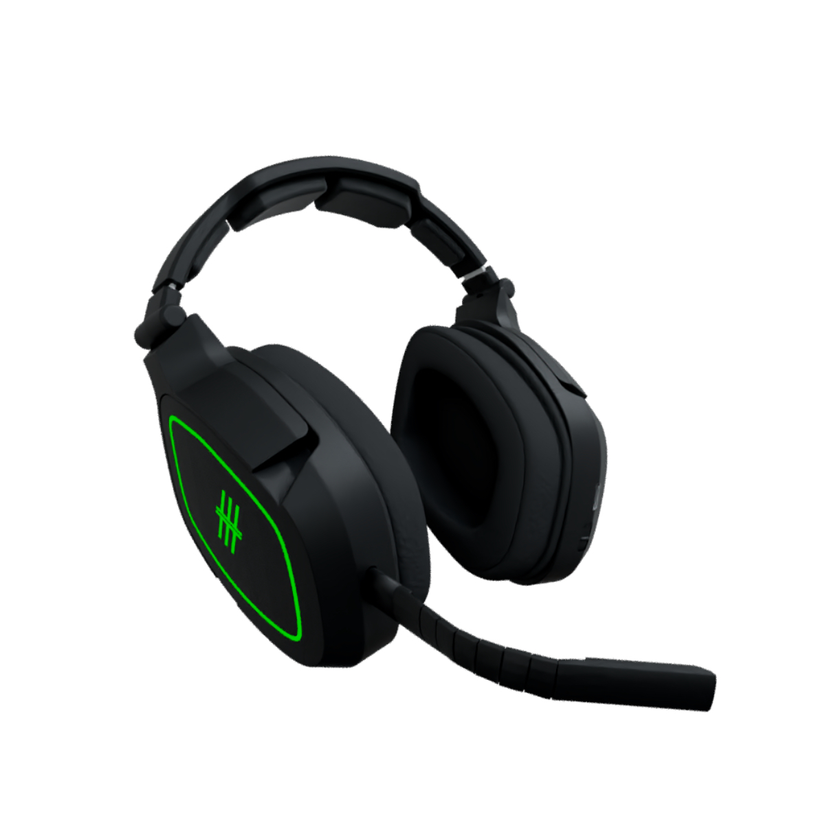 Headset Headset Schwarz Mauspad Wireless mit Charger, RGB Over-ear + Gaming Gaming Kombo REEM