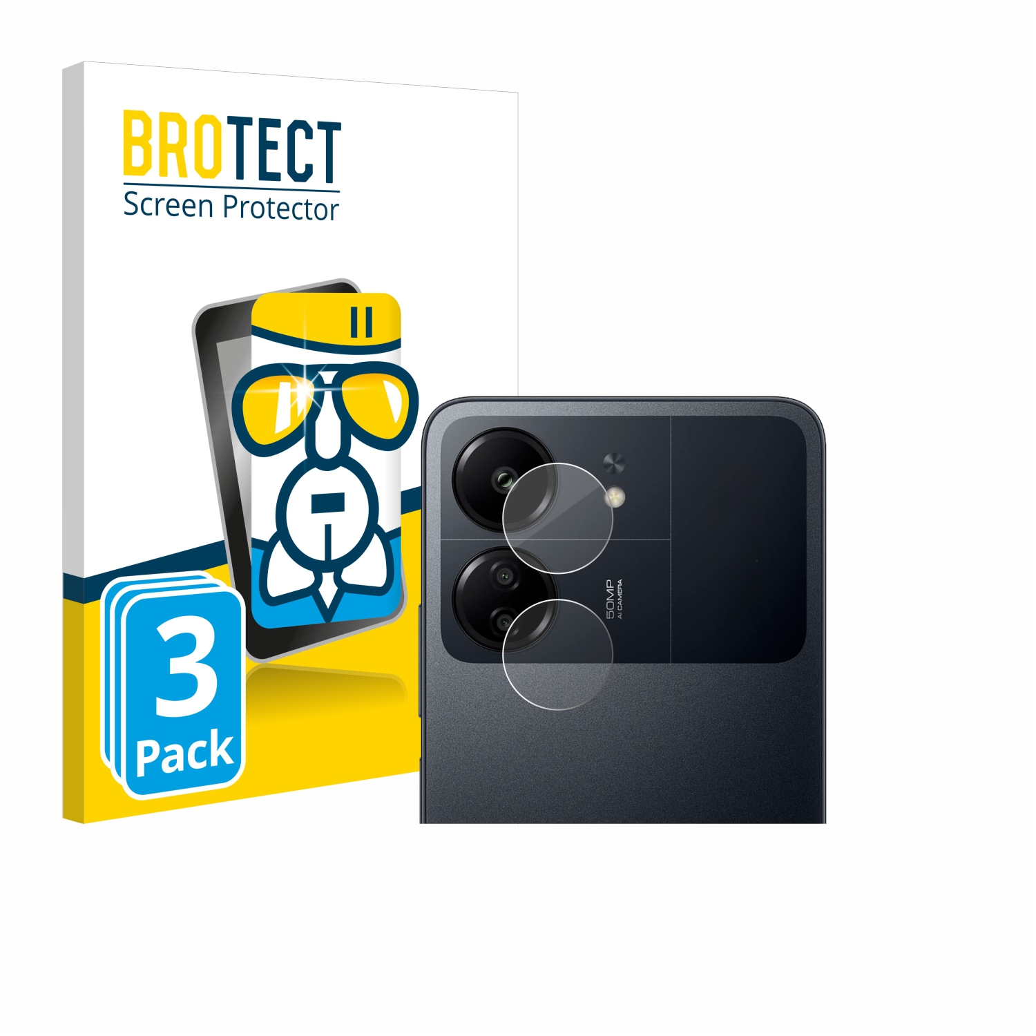 BROTECT 3x Airglass Poco klare Schutzfolie(für C65) Xiaomi