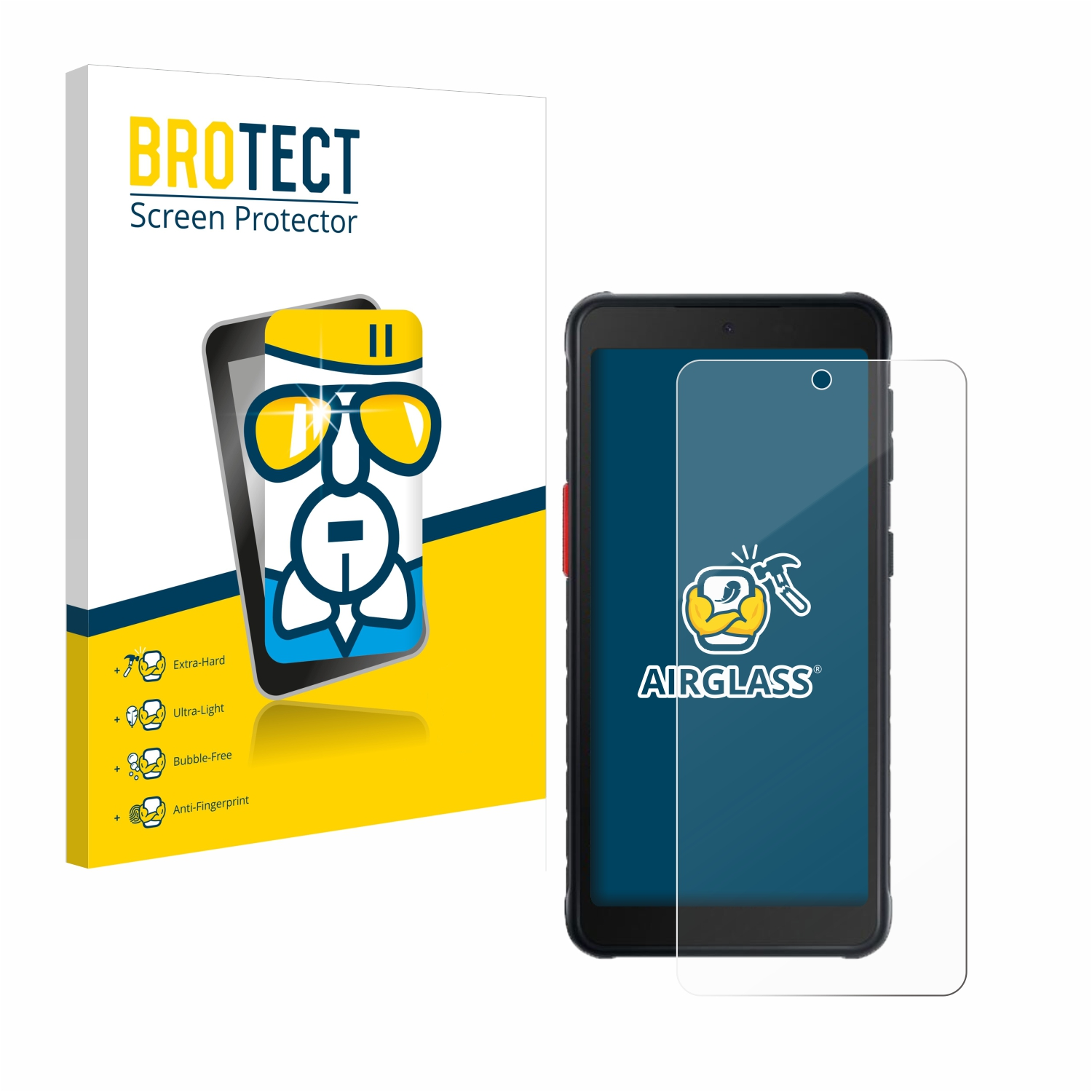 BROTECT Airglass Galaxy Samsung klare 5) Schutzfolie(für XCover