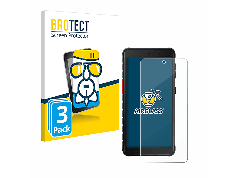 BROTECT 3x Airglass klare Schutzfolie(für Samsung Galaxy XCover 5)