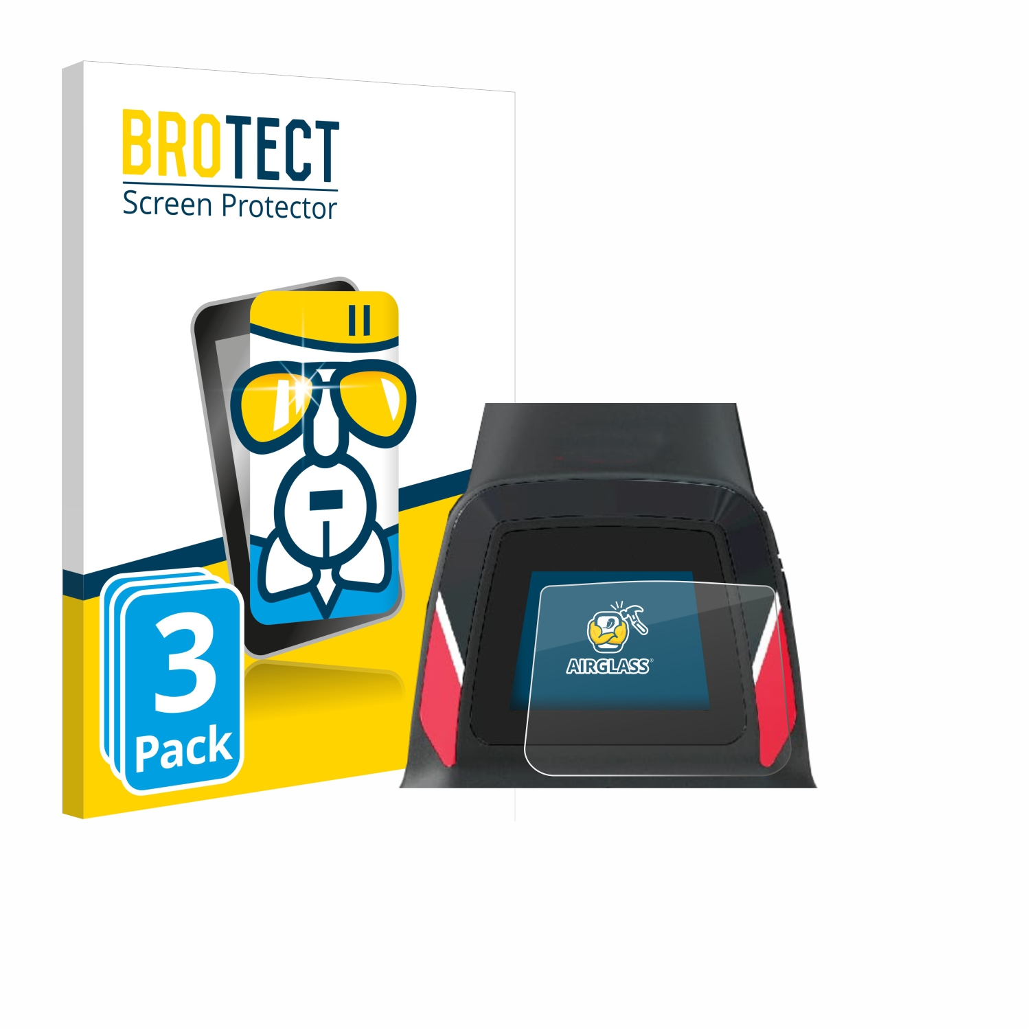 BROTECT 3x Airglass klare Schutzfolie(für Motocaddy S1 Electric Trolley (2022))