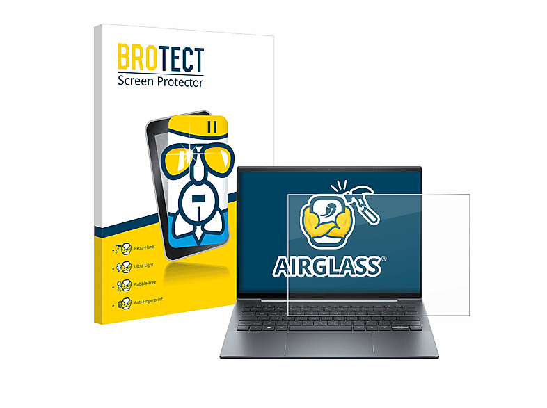 BROTECT Airglass klare Schutzfolie(für HP Dragonfly G4)