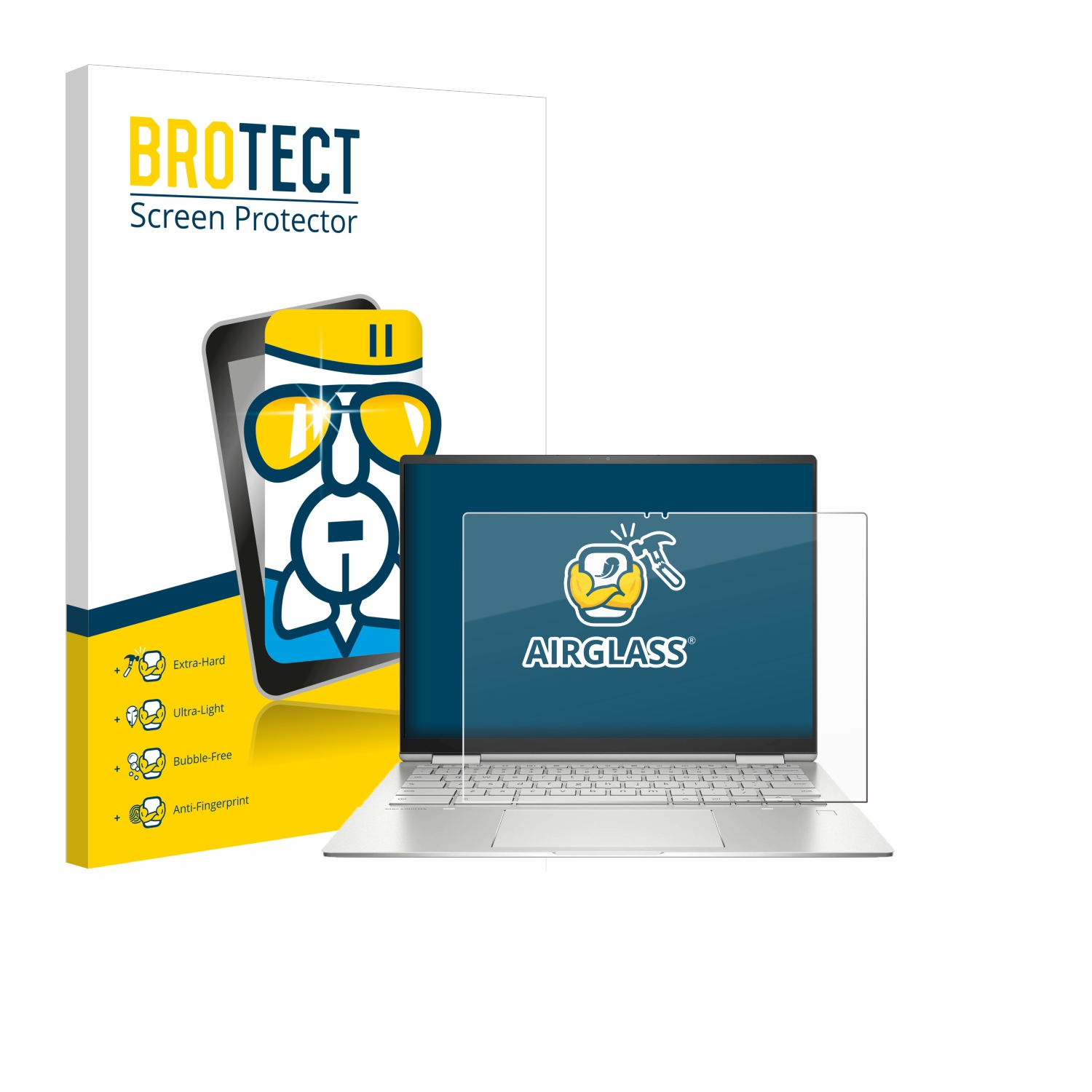 Elite BROTECT HP C1030 Chromebook) Airglass klare Schutzfolie(für
