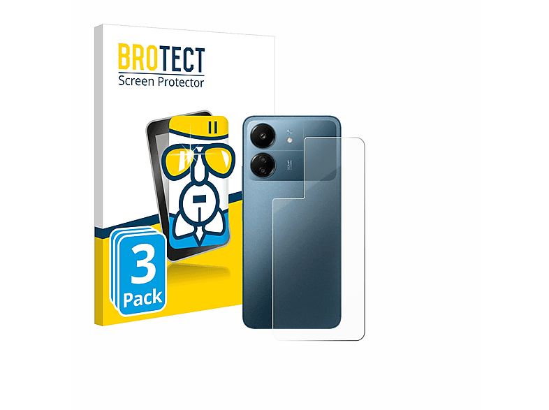BROTECT 3x Airglass klare C65) Poco Xiaomi Schutzfolie(für