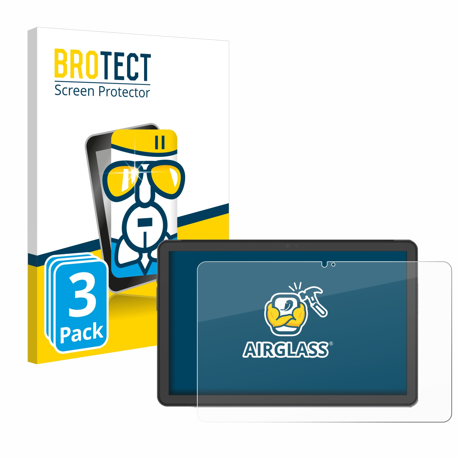 BROTECT P1) klare Schutzfolie(für Pad Airglass 3x AGM